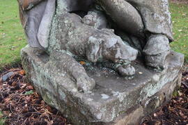 Dogs at the feet of Sir Walter Scott